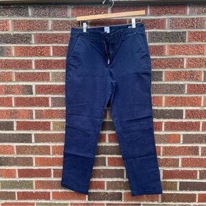 GAP Dark Navy Blue High Rise Girlfriend Khaki Fit Pants